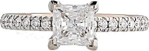 Verragio Two-Tone Pave Diamond Engagement Ring