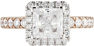 Verragio Two-Tone Pave Halo Diamond Engagement Ring