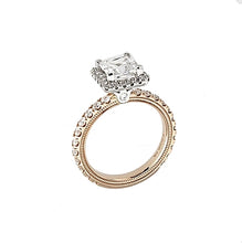 Verragio Two-Tone Pave Halo Diamond Engagement Ring