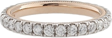 Verragio White & Rose Gold Diamond Wedding Band