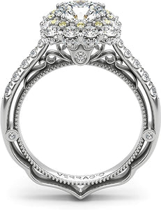 Verragio Yellow Diamond Halo Diamond Engagement Ring