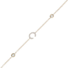 these custom initial bracelets feature pave-set diamonds within the...