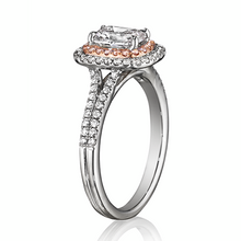 Henri Daussi Double Halo  Diamond Engagement Ring